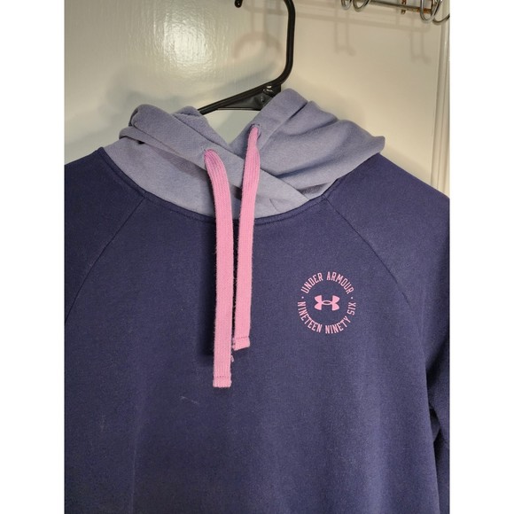 Under Armour Women's 1996 Purple/Pink Hoodie Size M - Picture 2 of 4